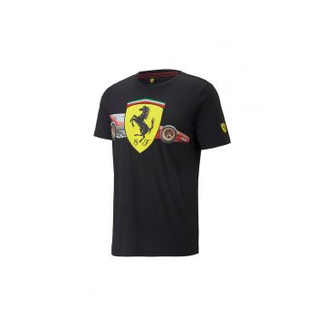 Tricou cu imprimeu logo Scuderia Ferrari