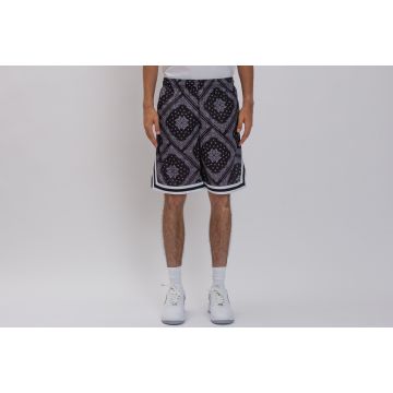 Woven Signature Paisley Mesh Shorts