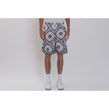 Woven Signature Paisley Mesh Shorts