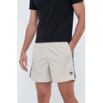 adidas Originals pantaloni scurti barbati, culoarea bej