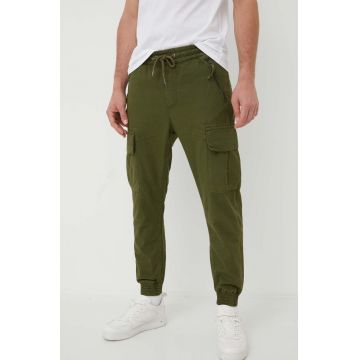 Alpha Industries pantaloni de bumbac Ripstop Jogger culoarea verde 116201.142-DarkOlive