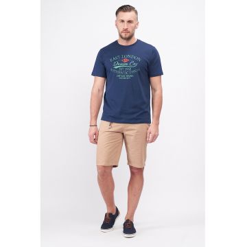 Bermude chino de bumbac cu talie medie