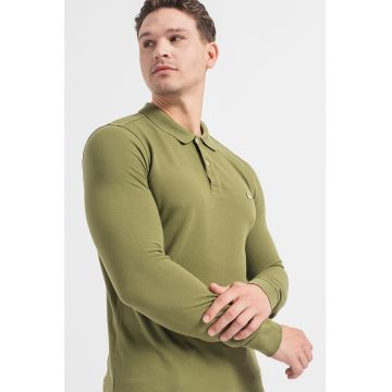Bluza polo de bumbac cu logo