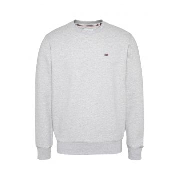 Bluza sport de amestec de bumbac organic cu decolteu la baza gatului