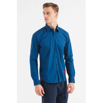 Camasa slim fit cu guler ascutit Ermo