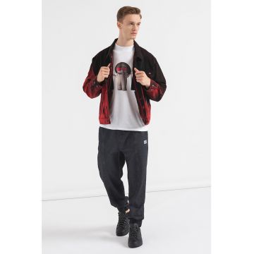 Jacheta lejera cu imprimeu tie dye
