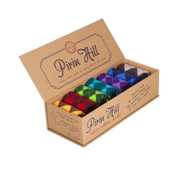 Șosete Pirin Hill Luxury Box 7 Colour Cotton Set 7 perechi Multicolor - ARGYLE
