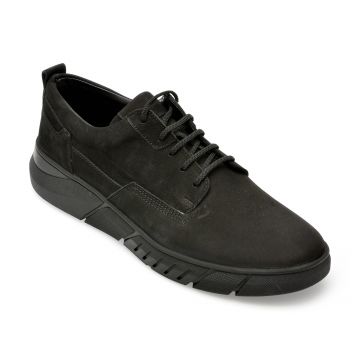 Pantofi OTTER negri, 2291061, din nabuc