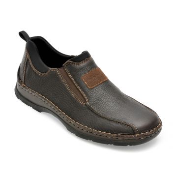 Pantofi RIEKER maro, 5363, din piele naturala