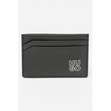Portcart de piele cu aspect texturat