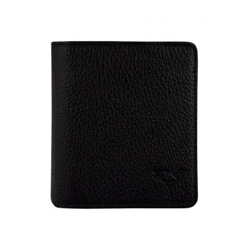 Portofel pliabil de piele cu aspect texturat