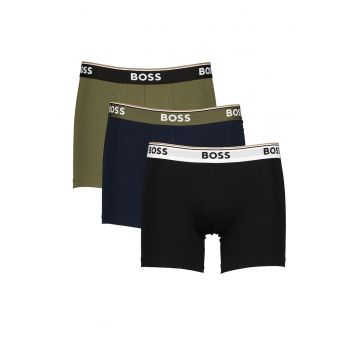 Set de boxeri cu banda logo in talie Power- 3 perechi