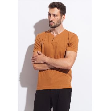 Tricou de casa din amestec de in Cool Flax