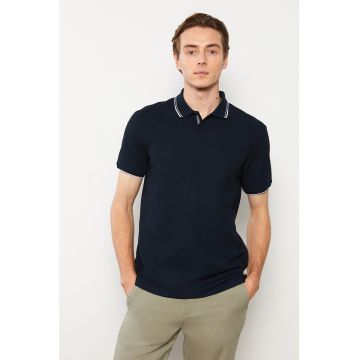 Tricou polo texturat