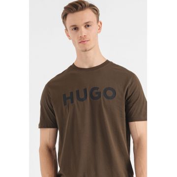 Tricou regular fit cu logo contrastant Dulivio