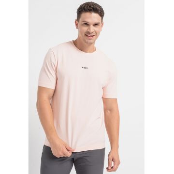 Tricou relaxed fit cu decolteu la baza gatului Chup