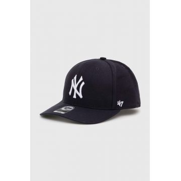 47brand șapcă MLB New York Yankees culoarea albastru marin