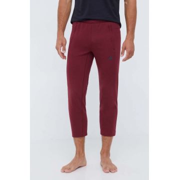 adidas Performance pantaloni de antrenament Base culoarea bordo, neted