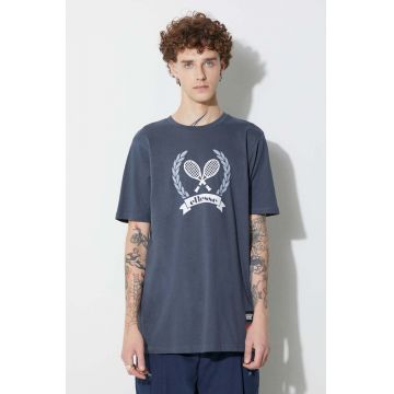 Ellesse tricou din bumbac x Looney Tunes culoarea gri, modelator