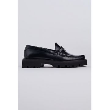 Pantofi loafer de piele cu logo