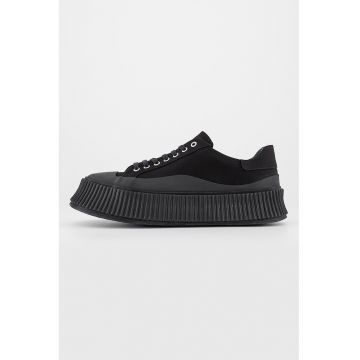 Pantofi sport din material textil cu insertii din material sintetic