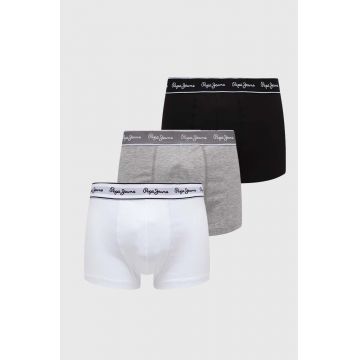 Pepe Jeans boxeri 3-pack barbati, culoarea gri