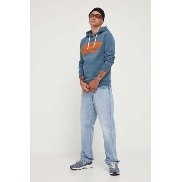 Superdry bluza barbati, cu glugă, cu imprimeu