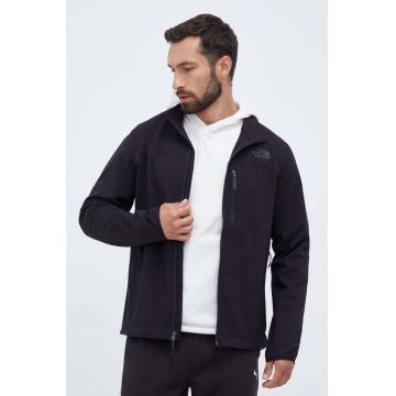 The North Face geaca barbati, culoarea negru, de tranzitie