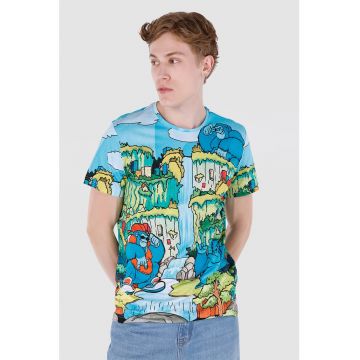 Tricou de bumbac cu model grafic