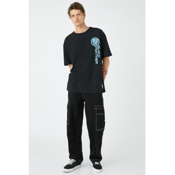 Tricou supradimensionat cu imprimeu