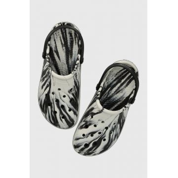 Crocs papuci Crocband IV Marbled Clog culoarea negru, 208601