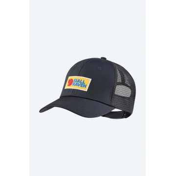 Fjallraven șapcă Vardag culoarea bleumarin, cu imprimeu  F78139