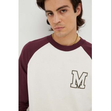 Marc O'Polo longsleeve din bumbac DENIM culoarea bej, modelator
