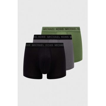 Michael Kors boxeri 3-pack barbati, culoarea verde