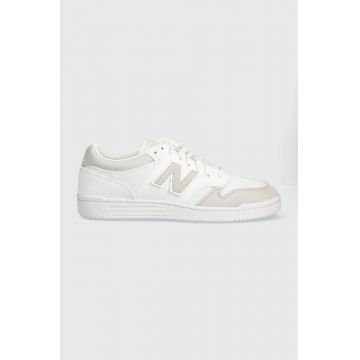 New Balance sneakers BB480LKA culoarea alb