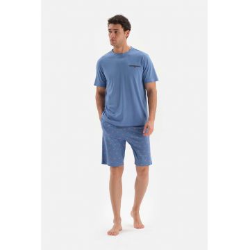 Pijama cu maneci scurte din amestec de modal