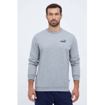 Puma bluza barbati, culoarea gri, neted