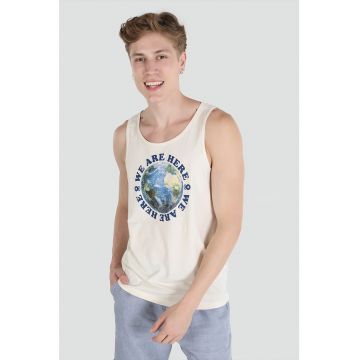 Top de bumbac cu imprimeu Top de bumbac cu imprimeu