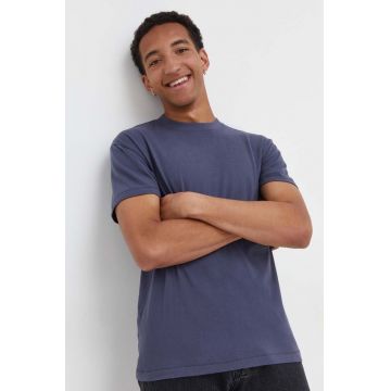 Abercrombie & Fitch tricou din bumbac culoarea violet, neted