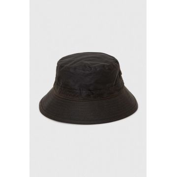 Barbour palarie din bumbac culoarea maro, bumbac