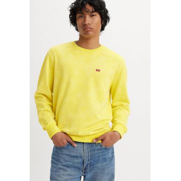 Bluza sport din bumbac cu decolteu la baza gatului