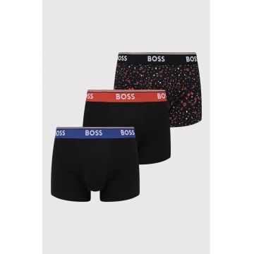 BOSS boxeri 3-pack barbati, culoarea negru