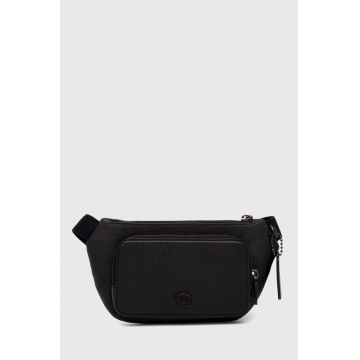 Coach borseta de piele culoarea negru