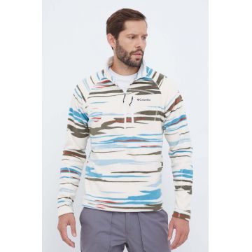 Columbia hanorac Fast Trek Printed culoarea bej, modelator