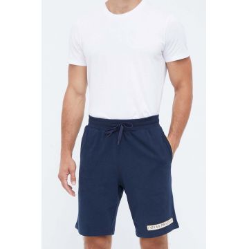 Emporio Armani Underwear pantaloni scurți din bumbac lounge culoarea albastru marin