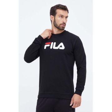 Fila bluza barbati, culoarea negru, cu imprimeu