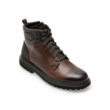 Ghete GEOX maro, U36FBD, din piele naturala