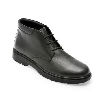 Ghete GEOX negre, U36D1B, din piele naturala