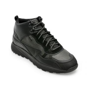 Ghete GEOX negre, U36EZB, din piele naturala
