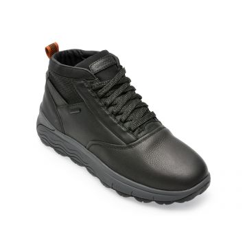Ghete GEOX negre, U36FDB, din piele naturala